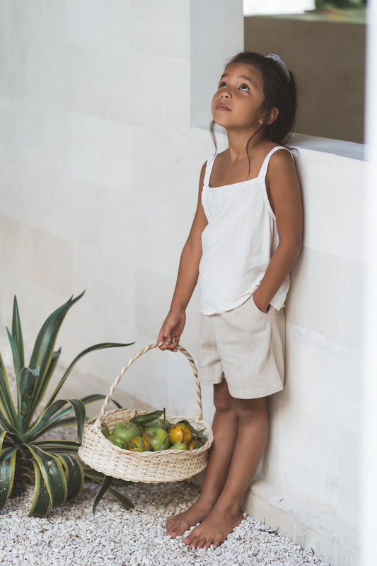 SAMARA TOP | NATURAL STRIPE